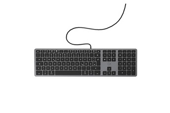 Mobilty Lab Clavier Mobility lab clavier allemand qwertz filaire pour mac ? Gris sidéral et noir