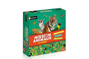 Jeux de cartes Nathan Jeu de société nathan mission animaux jungles