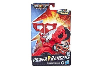 Figurine pour enfant Power Rangers Figurine power rangers rip n go moto de combat t rex et ranger rouge dino fury