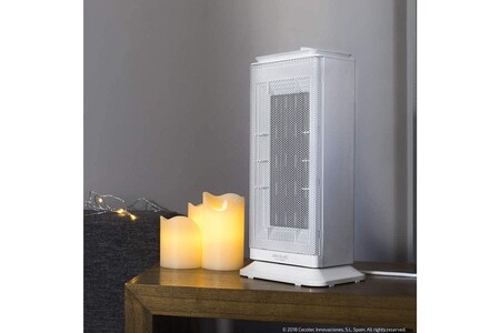 Chauffage soufflant Cecotec Chauffage en céramique avec thermostat réglable 2000w gris blanc