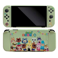 GENERIQUE - Coque de Protection pour Nintendo Switch OLED - Motif Animal Crossing - Vert