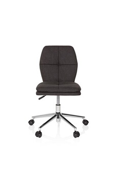 fauteuil de bureau hjh office chaise de bureau / chaise d'enfant pour enfants joy i tissu noir