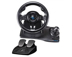 Ensemble volant et pédales Superdrive GS500 Noir
