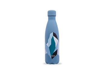 Gourde et poche à eau Qwetch Qwetch bouteille isotherme inox altitude bleu denim 500ml