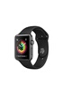 Apple Watch Series 3 (GPS) - 38 mm - espace gris en aluminium - montre intelligente avec bande sport - fluoroélastomère - noir - taille du poignet : photo 3