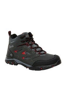 chaussures de randonnée regatta - chaussures montantes de randonnée holcombe - homme (46 fr) (gris foncé/rouge) - utrg3660