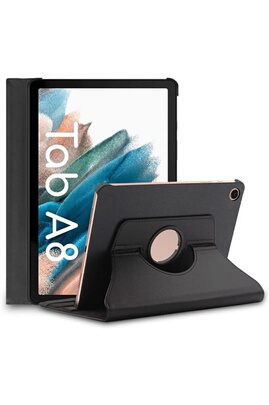Housse Tablette Toproduits Etui Noir pour Samsung Galaxy Tab A8 10.5 2021  X205/ X200 avec Support Rotatif 360° [®]