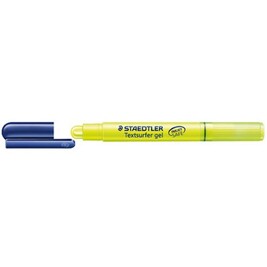 STAEDTLER Lot De 6 Surligneurs Textsurfer Gel Jaune - Tracé 3mm INKJET SAFE