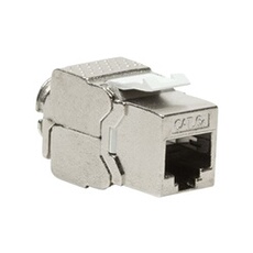 Module Keystone Cat.6A, classe EA, blindé, gris