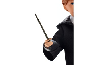 Figurine de collection Harry Potter Harry potter poupée articulée ron weasley de 26 cm en uniforme gryffondor en tissu avec baguette magique, à collectionner, jouet enfant, fym52