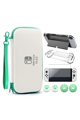 Etui et protection gaming GENERIQUE Etui Sac pour Nintendo Switch OLED  VORMOR Housse de Protection Antichoc,Coque Rigide - Vert