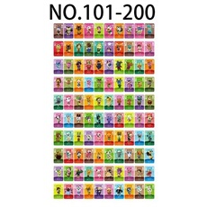 100 PCS Serie 2 Standard Amiibo Cartes pour Animal Crossing Frusde Compatible avec Nintendo Switch - 8,6*5,4cm