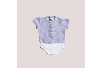 Drap bébé Sklum Sklum body chemise en coton tribi bleu océanique coton