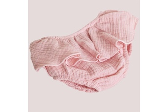 Drap bébé Sklum Sklum couvre-couche à volants en coton chiki dahlia rose coton