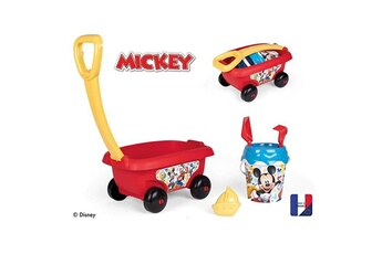 Bac à sable Smoby Mickey chariot de plage garni