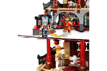 Autres jeux de construction Lego Lego 71767 ninjago le temple dojo ninja set maîtres du spinjitzu, avec figurines lloyd, kai et serpent - banniere a collectionn