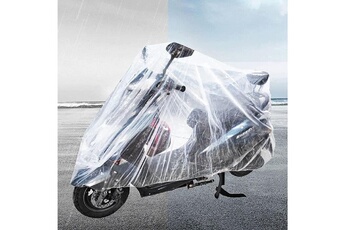 Accessoire siège auto Euro Mega Bâche couverture jetable scooter vélo moto 230*120 cm housse de protection jetable transparent vélo scooter protecteur toute saison
