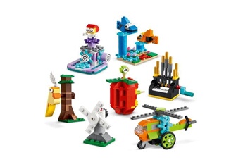 Autres jeux de construction Lego Lego 11019 classic briques et fonctionnalités, 7 mini-modeles a engrenage, avec ballerine dansante et hélicoptere