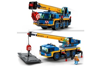Autres jeux de construction Lego Lego 60324 city great vehicles la grue mobile set de véhicules de construction, camion jouet pour filles et garçons des 7 ans
