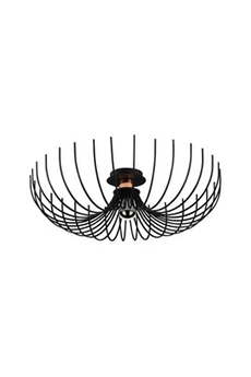 suspension vente-unique.com plafonnier filaire en métal aspendos - d.56 x h. 16 cm - noir