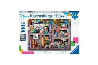 Puzzle Ravensburger Puzzle 100 p xxl - l'étagère du collectionneur disney