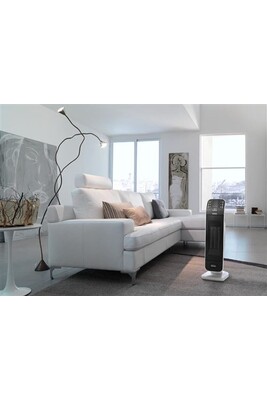 Chauffage soufflant Delonghi radiateur en céramique à tour avec écran LED 1200W 2000W blanc gris noir