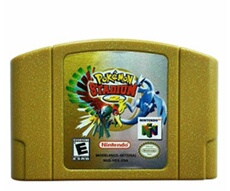 Cartouche de jeu FONGWAN Compatible avec N64 Pokemon Stadium 2 version américaine - or