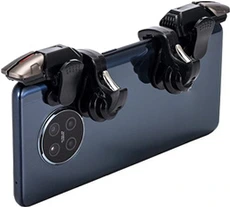 Manette GENERIQUE Manette de jeu mobile pour une utilisation à 6 doigts FONGWAN manette de jeu avec diagramme de disposition des touches - noir