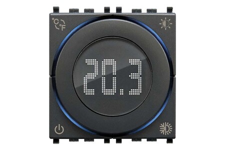 Thermostat et programmateur de température Vimar Thermostat roulette iot 2m vimar - gris