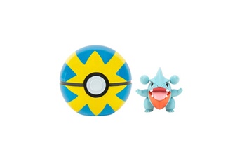 Figurine pour enfant Jazwares Pokémon - clip'n'go poké ball griknot & rapide ball