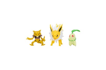 Figurine pour enfant Jazwares Pokémon - pack 3 figurines battle germignon, abra, voltali 5 cm