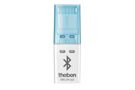 Thermostat et programmateur de température Theben Carte mémoire bluetooth obelisk top 3 - blanc & bleu
