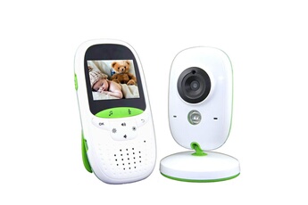 Accessoire puériculture YONIS Babyphone vidéo sans fil 2,4 pouces haut-parleur intégré vision de nuit blanc