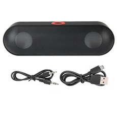 Enceinte sans fil GENERIQUE Mini Enceinte sans fil Bluetooth Forme de Pilule NBY-18 Noir