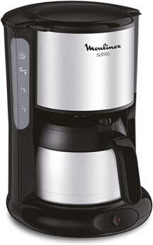 cafetière électrique de 0,9L pour 8 a 10 tasses gris noir FT360811 krups