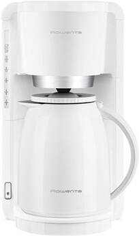 cafetière électrique de 1L pour 8 a 12 tasses avec verseuse isotherme blanc CT380110 krups