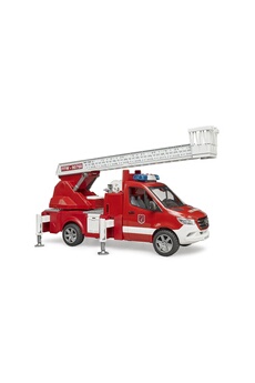 Camion de pompier Bruder Bruder 02673 - camion pompier mercedes benz sprinter avec échelle, pompe à eau et module son et lumière