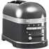Grille-Pain KitchenAid 2 Fentes - Noir Onyx, 5 Niveaux De Brunissement, Fonction Bagel, Fentes Extra Larges 3,8 Cm