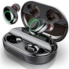 Ecouteurs GENERIQUE Ecouteur Bluetooth, sans Fil IP8 3500mAh 150H Stéréo, Banque d'alimentation Portable, CVC 8.0 Réduction du Bruit Casque Sport avec Mic