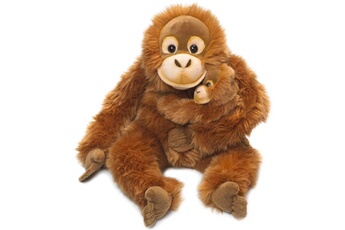 Peluche Wwf Peluche orang-outan maman et son bébé de 25 cm marron