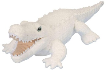Peluche Wild Republic Peluche alligator de 30 cm blanc