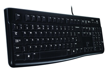 Logitech Clavier k120 corded keyboard clavier usb qwertz suisse noir
