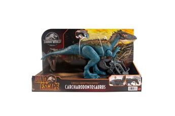 Figurine de collection Mattel Jurassic world - charcarodontosaure destructeur - figurines daction