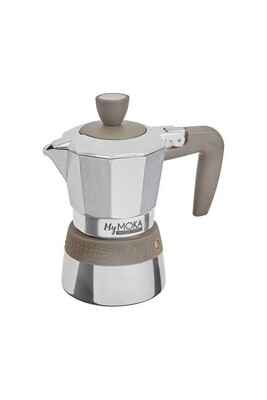 Machine à café encastrable GENERIQUE MyMoka Cafetière italienne gris-argent Nombre de tasse=2