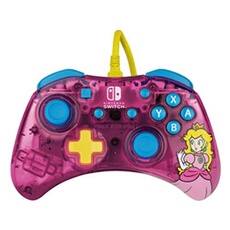 Manette filaire Rock Candy Bubblegum Peach pour Nintendo Switch Rose et blue
