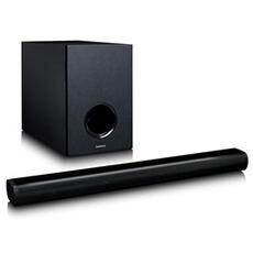 Barre de son Lenco Barre-son avec caisson de basses sans fil avec Bluetooth® SBW-800BK Noir