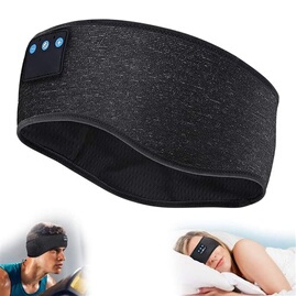 Bandeau Écouteurs Bluetooth Pour Dormir - Masque Nuit Anti-Bruit Avec Casque HD Stéréo