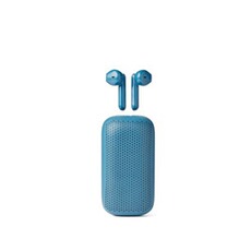 Ecouteurs Lexon Écouteurs sans fil et Enceinte Bluetooth SPEAKERBUDS ABS Bleu azur