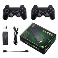 Console rétrogaming GENERIQUE Console de Jeu Mini Wabecil TV Sans Fil Familiale Classique 64Go,23.5*17.4*6.7cm-Noir