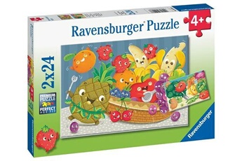 Puzzle Ravensburger Puzzle enfant 2x24 pièces ravensburger les petits fruits et légumes